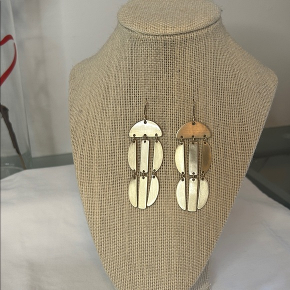 Kenneth Cole Gold and Silver Earrings - Picture 1 of 3